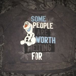 Long sleeve crop top